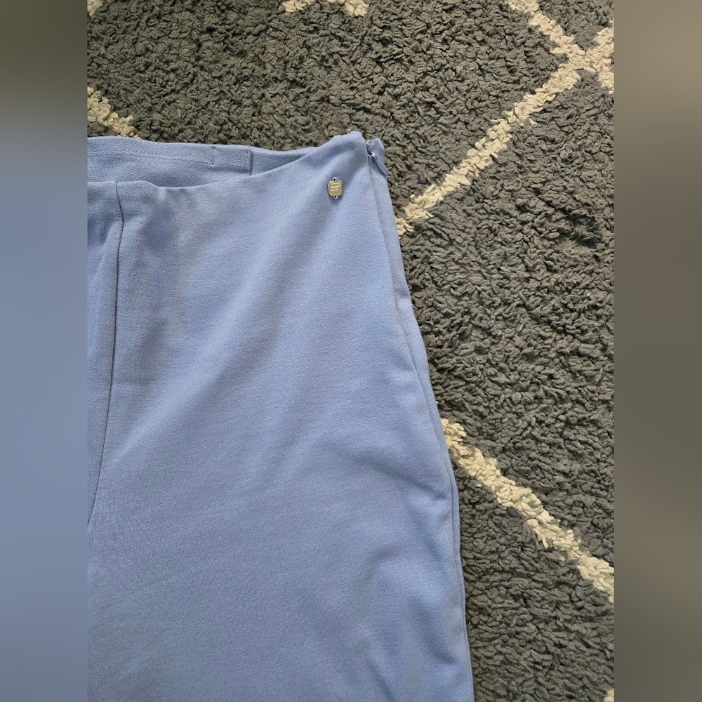 Fabletics 24/7 Kick Flare Pant Ponte High Rise Blue Wedgewood Size Medium - Picture 7 of 14